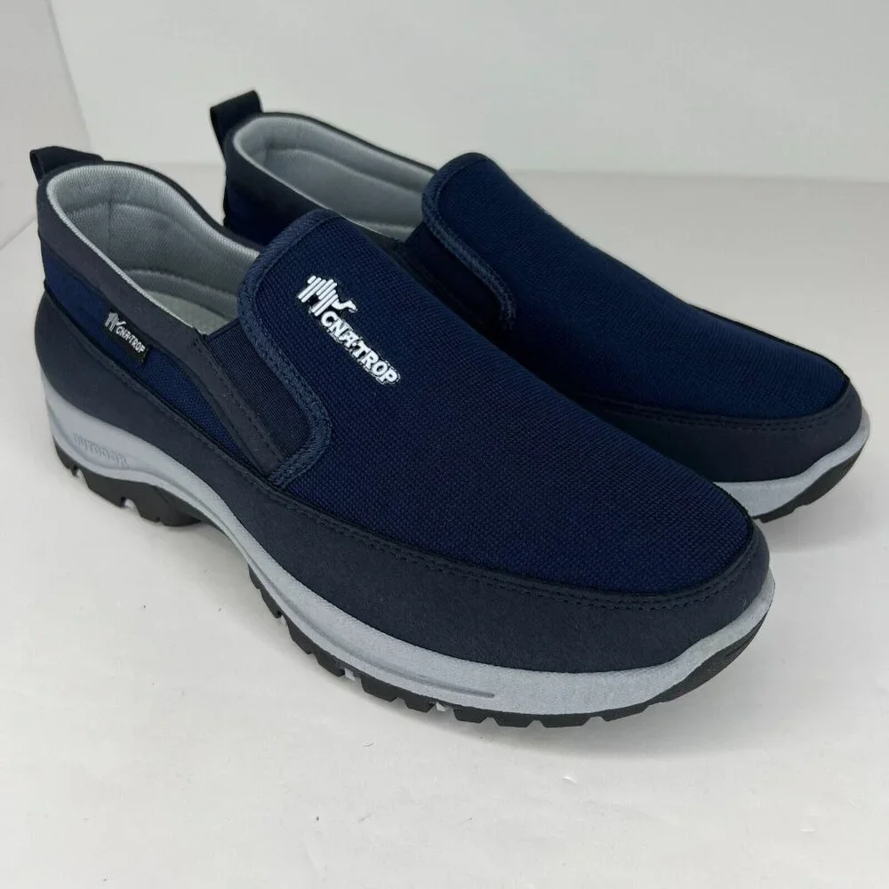 Canemon Mens Blue Asupwell Breathable Non-Slip Canvas Size 43 Orthopedic Shoes
